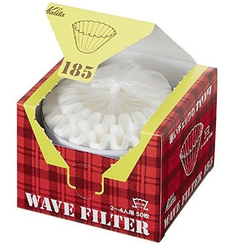 Kalita Wave Filters Kwf-185 Paquete De 50 Hojas Blancas Tipo