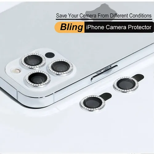 Protector Cámara Vidrio Aro Compatible Con iPhone