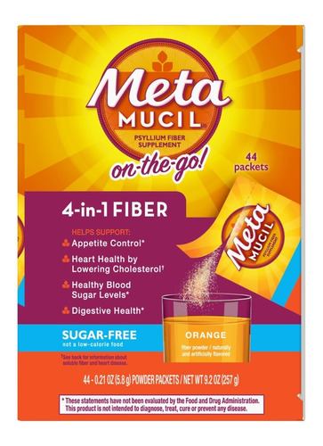 Metamucil Fibra Psyllium 44 Packet - Unidad a $5793