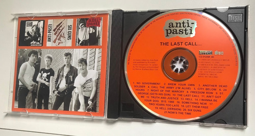 Cd Anti-pasti - The Last Call... - Importado E Raríssimo! (Usado)