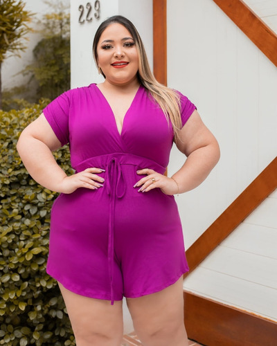 Macaquinho Feminino Plus Size Detalhe Manga Lançamento Divo | MercadoLivre Macaquinho Feminino Plus Size Detalhe Manga Lançamento Divo | MercadoLivre