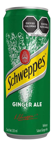 Ginger Ale Schweppes Pet 355 Ml
