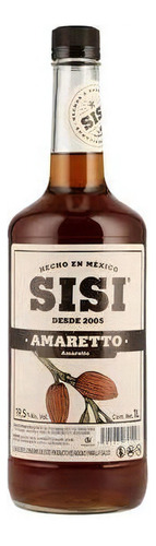 Botella De Licor Sisi Sabor Amareto 1l