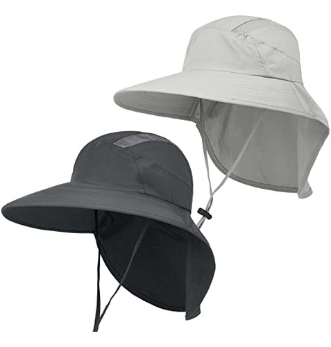 Sombrero De Sol Con Solapa Para Cuello Upf50+ (pack De 2)