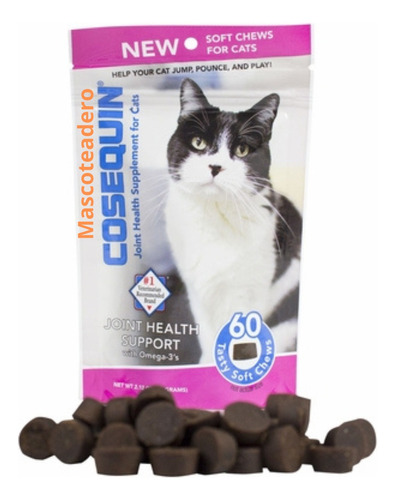  Cosequin Gato  X 60 Nutramax  Gatos Todas Las Edades