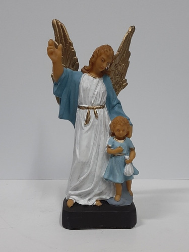 Estatua Angel De La Guarda  - 22 Cm - Goma Irrompible 