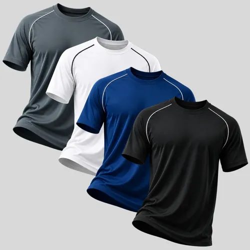 Kit 4 Camisetas Masculina Dry Fit Ultra Leve Academia