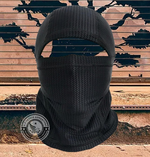 Imagem 5 de 6 de Balaclava Máscara Tática Malha Térmica Proteção Uv50+ Gta