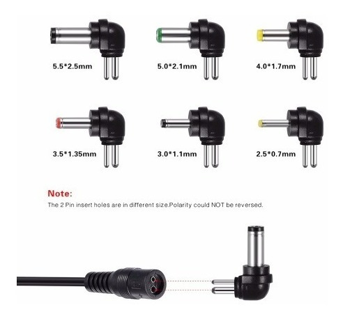 Imagen 5 de 5 de Adaptador Universal De Corriente 12w Regulable 3v A 12v