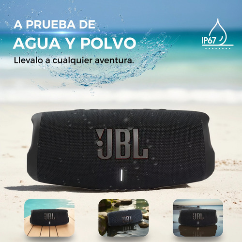 Parlante Jbl Charge 5 Portatil Bluetooth Waterproof Rojo Negro