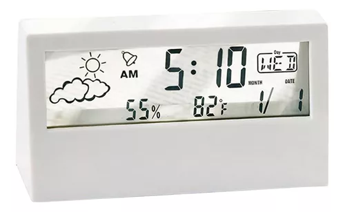Reloj de Pared con Medidor de Temperatura y Humedad HYW124A –