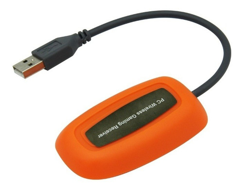 Joystick Inalambrico Xbox 360 Y Pc Receptor Usb Naranja