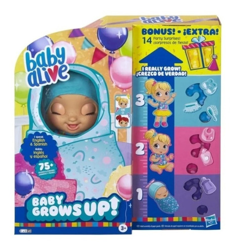 Baby Alive Muñeca Crece De Verdad Sonidos Ingles Y Español