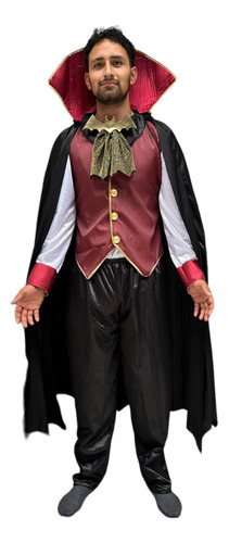 Disfraz Vampiro Drácula De Gala Para Adulto Halloween 