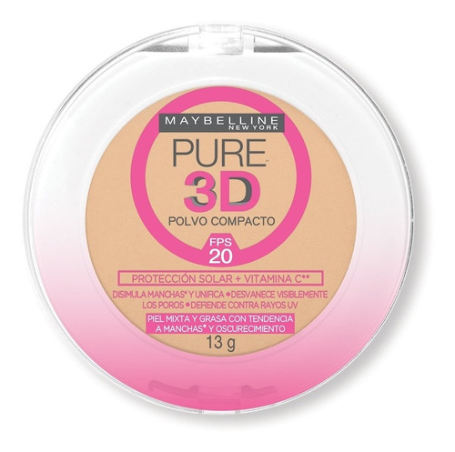 Polvo Maybelline Pure 3d 