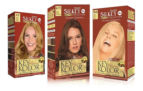 Silkey Key Kolor Clásica Mc  Tintura Kit  X 3 