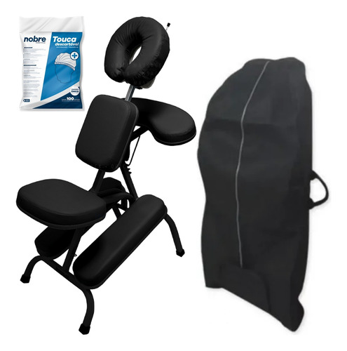 Cadeira Quick Massage Premium Bolsa Pct Protetor Rosto Legno