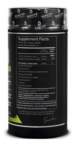 Imagen 2 de 3 de Sascha Fitness Fit 9 (120 Capsulas) Fit9 Oferta!