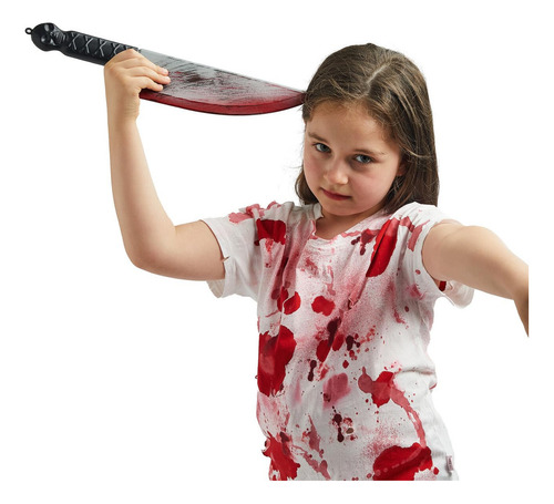 Cuchillo De Plástico Sangriento De Halloween, Cuchillo