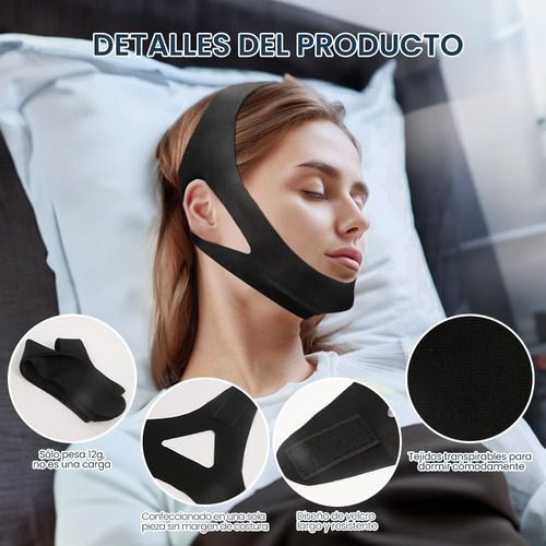 Correa Para Barbilla Antironquidos, Unisex Correa Ajustable