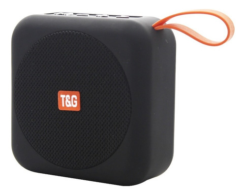 Parlante Portatil T&g Tg-505 Bluetooth Stereo Radio Fm Usb Color Negro