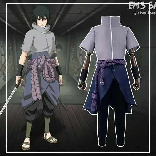 Shippuden sasuke uchiha cosplay traje