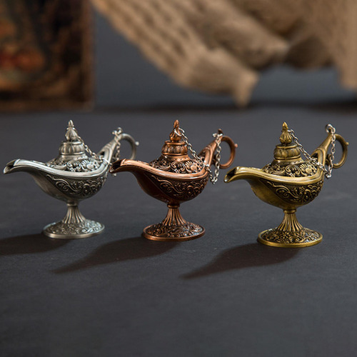 Aladdin Lamp Genie Costume Light Art Craft Metal Para