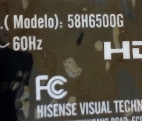 Tiras Led Hisense 58h6500g Hd580x1u91-l1 1.1m (Usado)