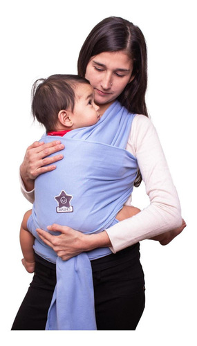 Fular Rebozo Para Bebe Elàstico, 6 Colores, Portabebes Color Azul