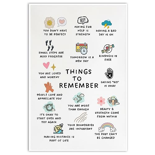 Things To Remember | Therapy Office Decor School Counse...