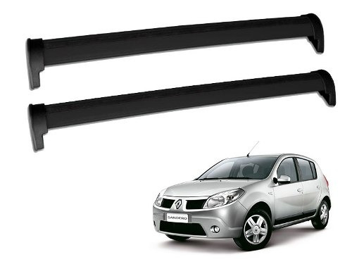 Rack Travessa De Teto Renault Sandero 2008 A 2012 Cor Preto