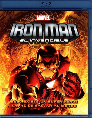 Iron Man El Invencible Marvel Pelicula Animada Blu-ray