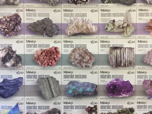 Planilla De Estampillas Minerales Mexicanos 2005 (Usado)