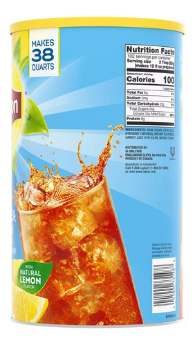 Lipton Iced Tea Americano Te Helado Limon 3 Botes 2.54kg C/u