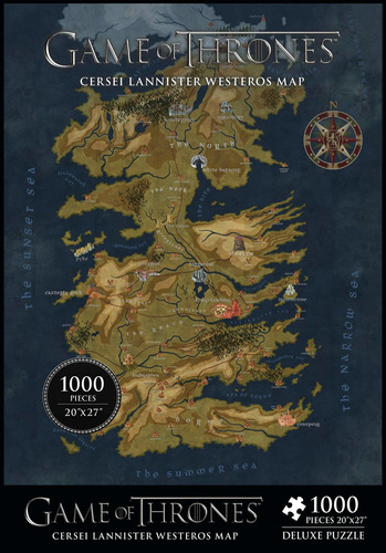 Dark Horse Deluxe Juego De Tronos: Mapa De Westeros 1, 000pi