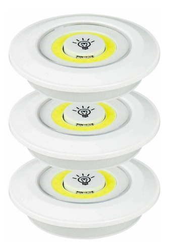 Set 3 Luces Led Inalámbricas Portátil Con Control Remoto