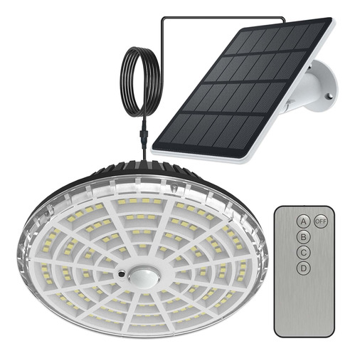 Luz Colgante Solar Para Cobertizo  Interior Y Exterior Ip55