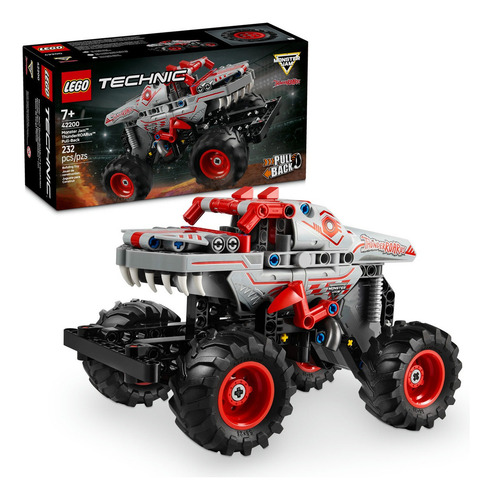 LEGO® Technic™ Monster Jam™ ThunderROARus™ con Motor de Carga Manual 42200; vehículo de juguete construible, regalo para niños y niñas desde 7 años