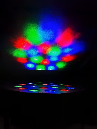 Canhão Refletor 18w Leds Rgb Dmx Digital Strobo Iluminação