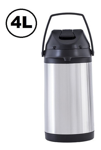 Garrafa Térmica De Inox 4l Terere Chimarrão Café Quente Frio