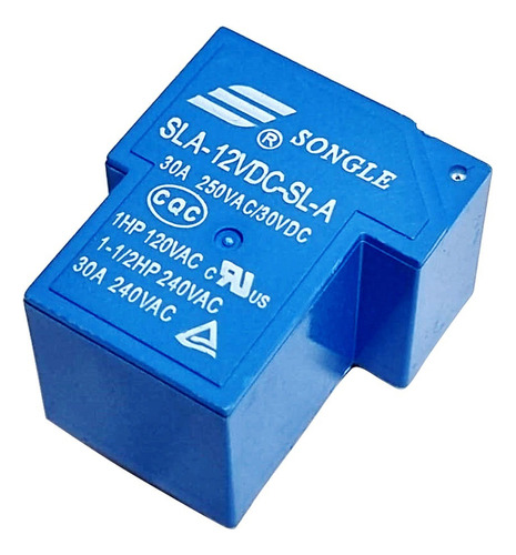 Relê Alta Potência 12v 30a Sla-12vdc-sl-c 5 Pinos