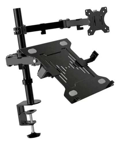 Soporte Doble Monitor Y Laptop 13-32'' Articulado Incli ±45º