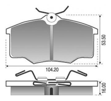 Pastillas De Freno Chev Corsa - Vw Gol Saveiro (pb)