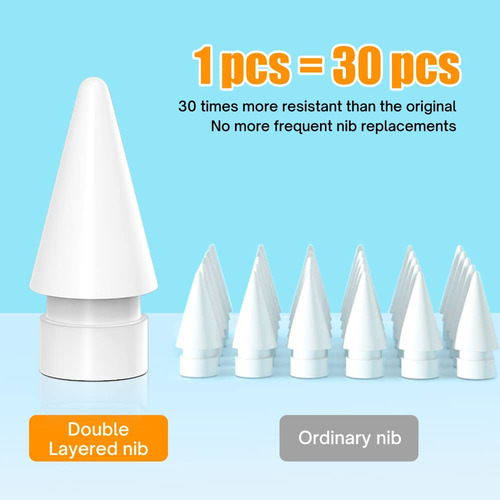 Pencil Tips Soft Wear-resistant Damping Pen Tip For Apple Re