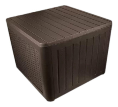 Mesa Auxiliar Para Exteriores, Mesa Marrón 55x56cmx43,5cm