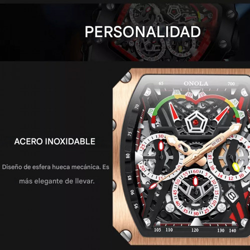 Reloj Onola6827j Luminous Quartz Calendar Resistente Al Agua