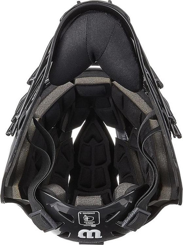 Imagen 2 de 3 de Casco Careta De Catcher Wilson Prestige Adulto Negra Hockey