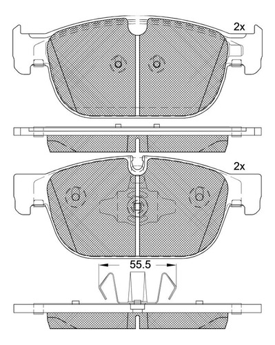 Balatas Delanteras Volvo S90 Ii 2016- Brembo Ceramica