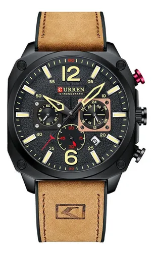 Reloj Curren 8398 En Cuero Hombre Cronos Funcionales Lujo