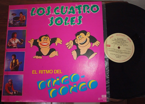 Vinilo Los Cuatro Soles El Ritmo Bingo Bongo Autografiado